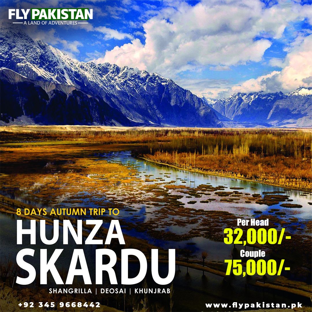 Book Deal 8 Days Tour To Hunza & Skardu (October)